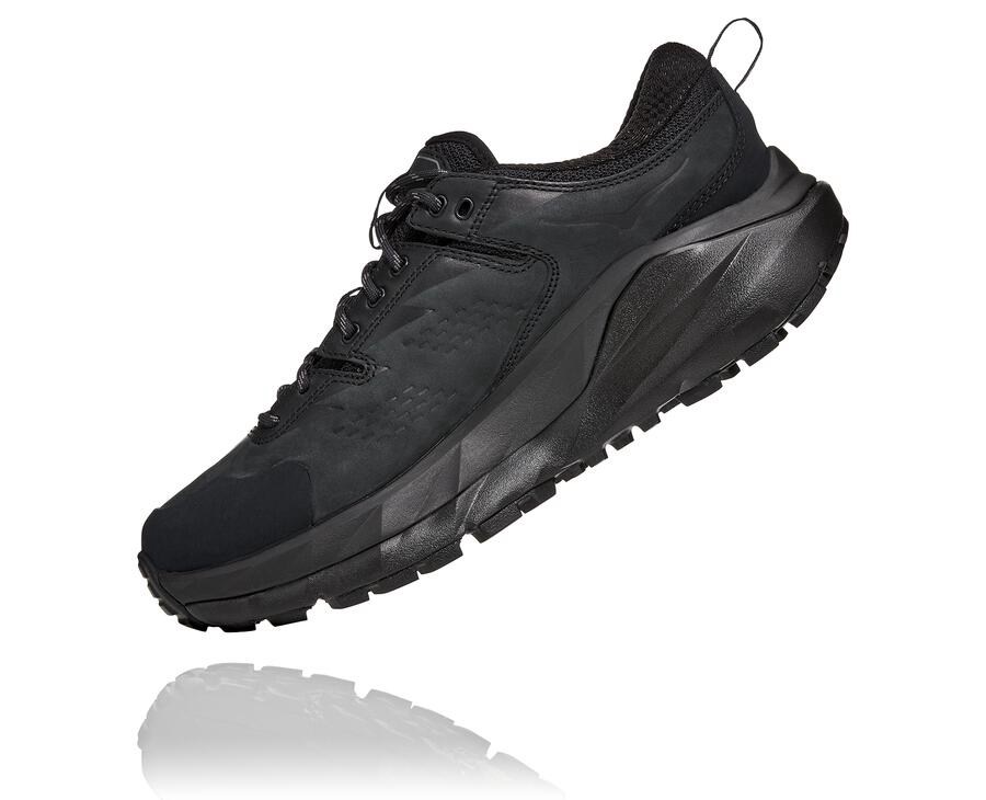 Trail Shoes Mens - Hoka One One Kaha Low GORE-TEX - Black - XKESUNY-59